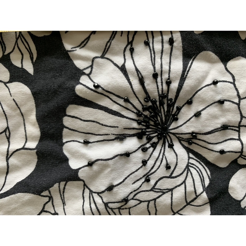 GAP Ladies Black and White Floral Stretch‎ Skirt Size 14 (U9) 0219 - Picture 5 of 7
